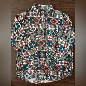 Picco Sportswear Geometric Button-Up Shirt